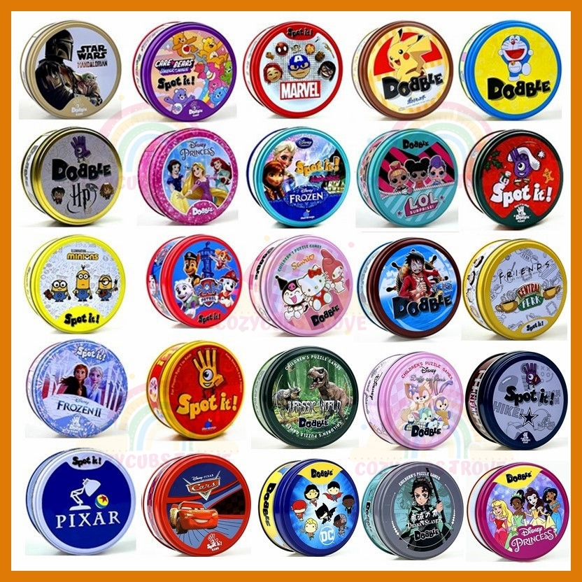 【SG STOCK】Dobble Spot It! Card Game Board Game Party Birthday Gift/Goodies For Kids & Parents